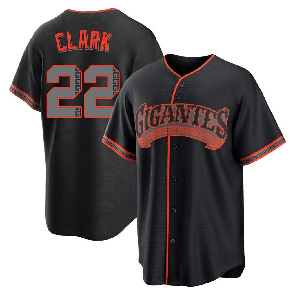 MATTH SF.Giants #22 Will Clark Player Black Alternate Limited Stitched Jerseys