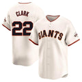 MATTH SF.Giants #22 Will Clark Player Cream Home Limited Stitched Jerseys