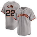 MATTH SF.Giants #22 Will Clark Player Gray Home Limited Stitched Jerseys