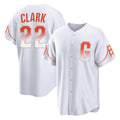 MATTH SF.Giants #22 Will Clark Player White City Connect Home Game Stitched Jerseys