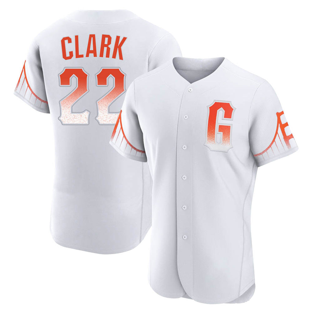 MATTH SF.Giants #22 Will Clark Player White City Connect Home Limited Elite Stitched Jerseys