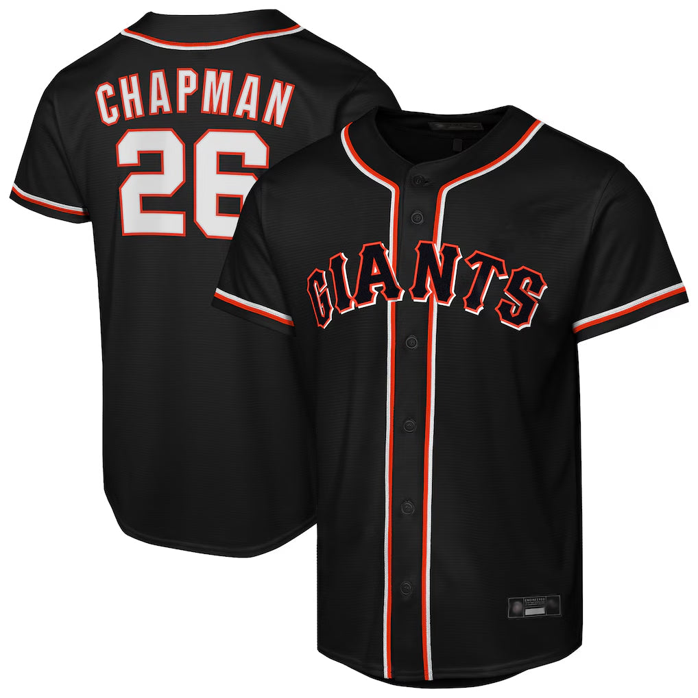 MATTH SF.Giants #26 Matt Chapman Player Black Fashion Out Home Limited Stitched Jerseys