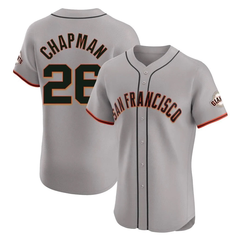 MATTH SF.Giants #26 Matt Chapman Player Gray Home Limited Elite Stitched Jerseys