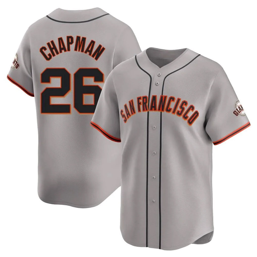 MATTH SF.Giants #26 Matt Chapman Player Gray Home Limited Stitched Jerseys