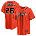 MATTH SF.Giants #26 Matt Chapman Player Orange Home Game Stitched Jerseys