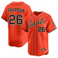 MATTH SF.Giants #26 Matt Chapman Player Orange Home Limited Stitched Jerseys