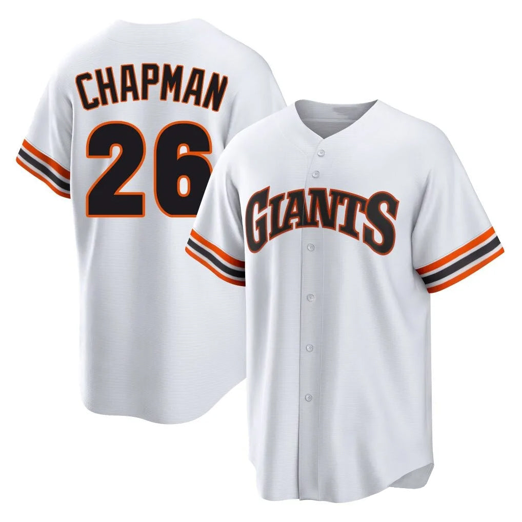 MATTH SF.Giants #26 Matt Chapman Player White Throwback Cooperstown Collection Home Game Stitched Jerseys