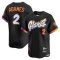 MATTH SF.Giants #2 Willy Adames Player Black 2025 City Connect Home Limited Stitched Jerseys