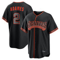 MATTH SF.Giants #2 Willy Adames Player Black Alternate Limited Stitched Jerseys