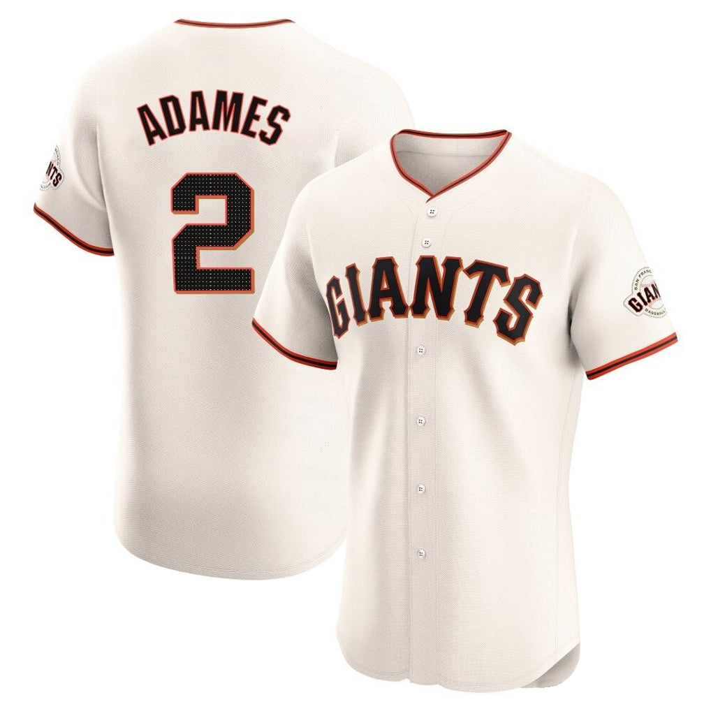 MATTH SF.Giants #2 Willy Adames Player Cream Home Limited Elite Stitched Jerseys