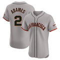 MATTH SF.Giants #2 Willy Adames Player Gray Home Limited Elite Stitched Jerseys