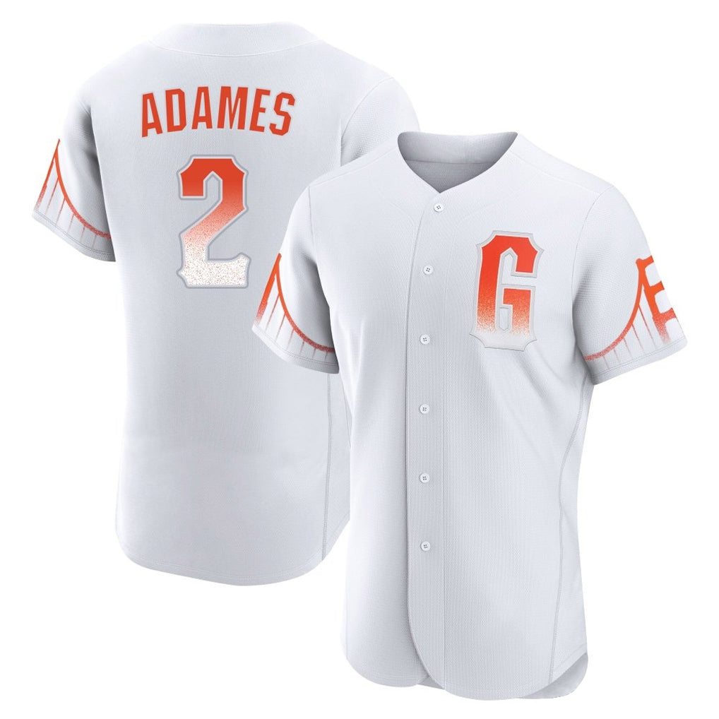 MATTH SF.Giants #2 Willy Adames Player White City Connect Home Limited Elite Stitched Jerseys