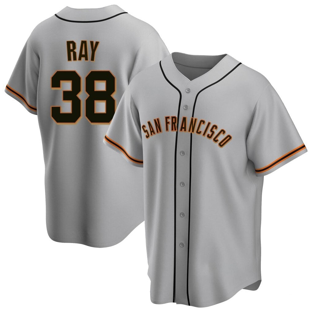 MATTH SF.Giants #38 Robbie Ray Player Gray Home Game Stitched Jerseys