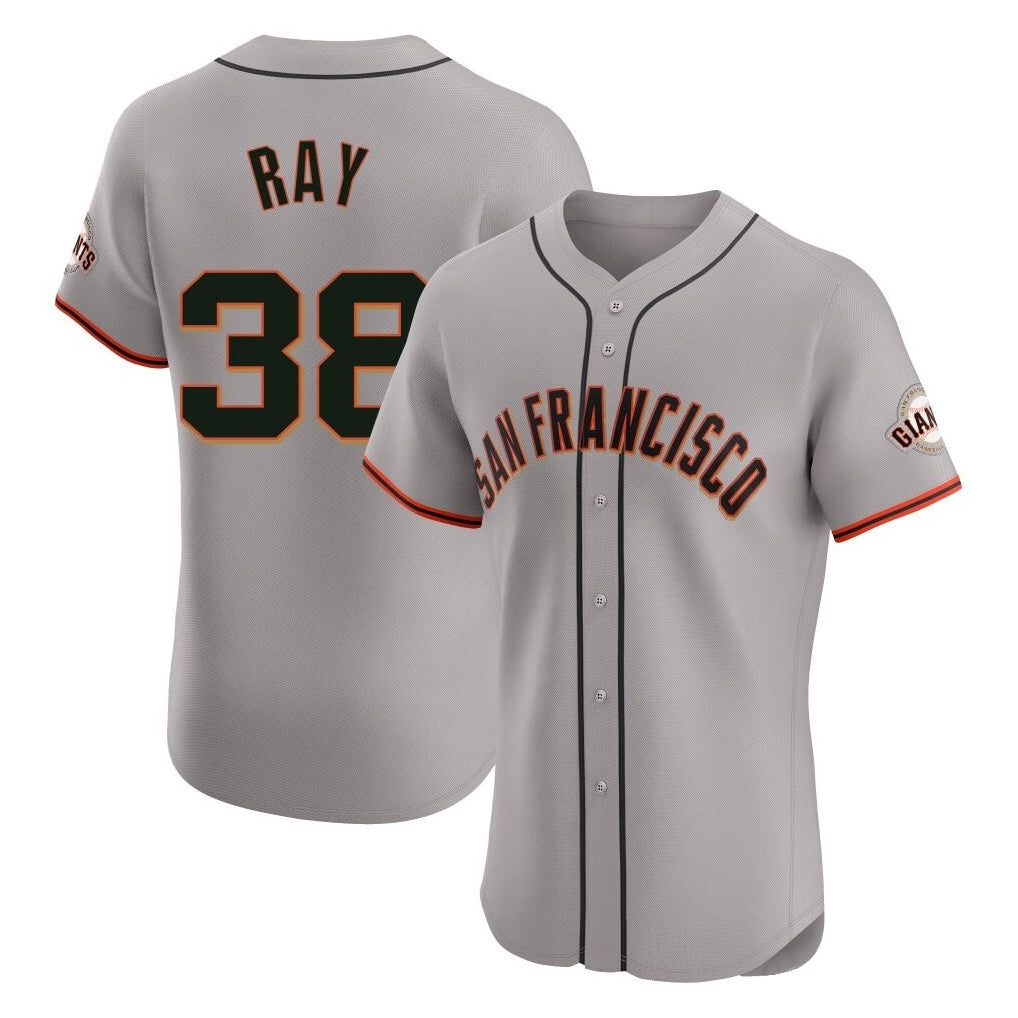 MATTH SF.Giants #38 Robbie Ray Player Gray Home Limited Elite Stitched Jerseys