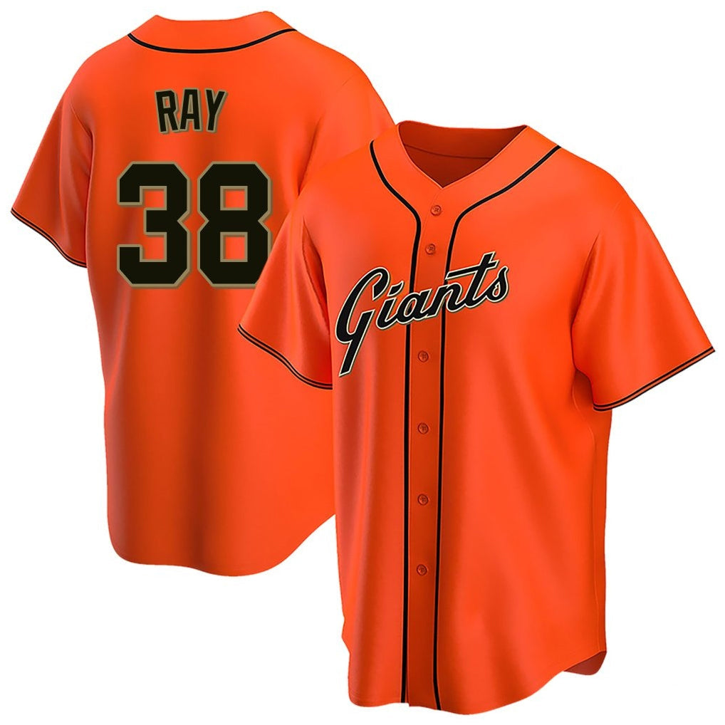 MATTH SF.Giants #38 Robbie Ray Player Orange Home Game Stitched Jerseys