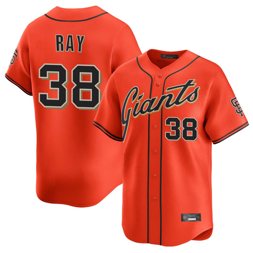 MATTH SF.Giants #38 Robbie Ray Player Orange Home Limited Stitched Jerseys
