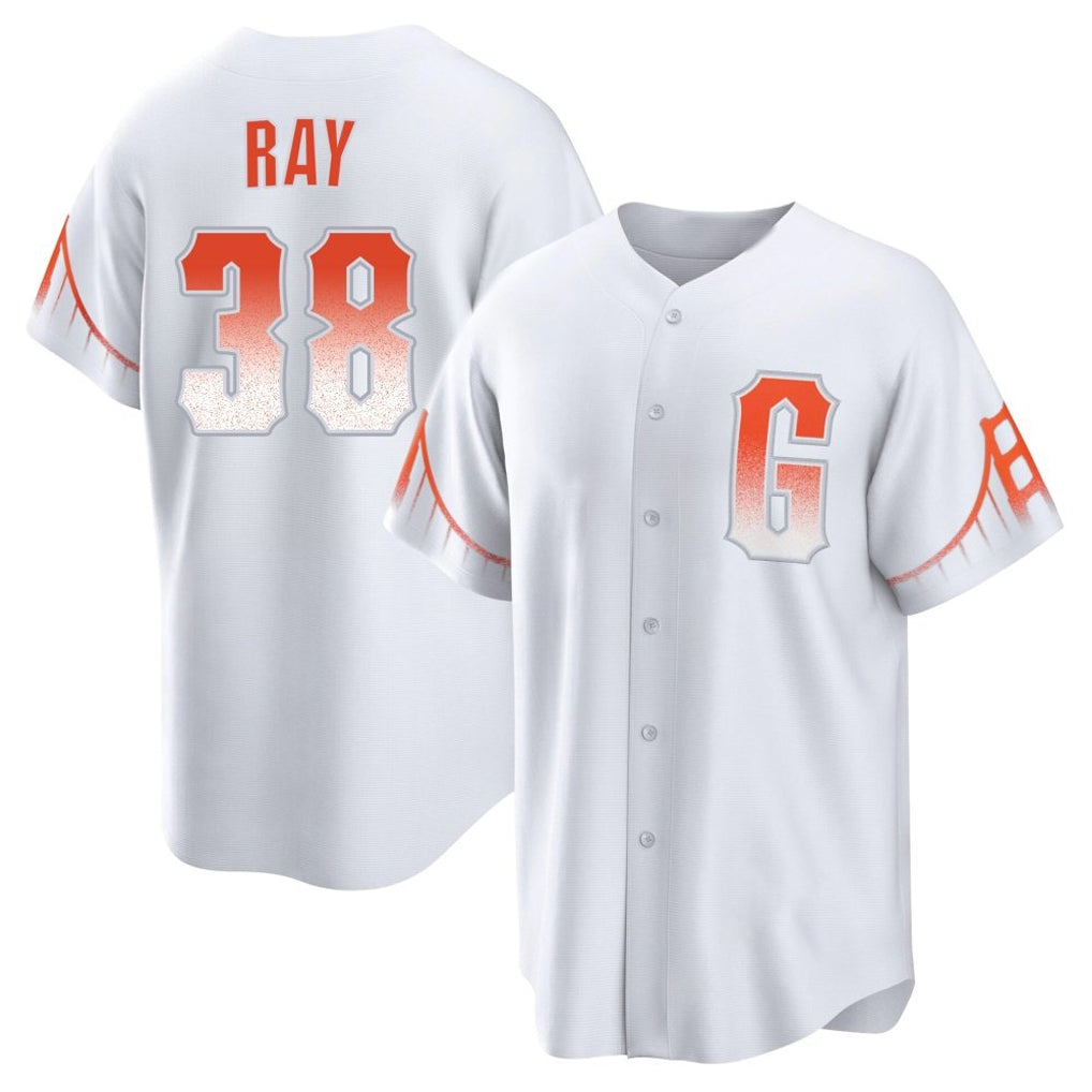 MATTH SF.Giants #38 Robbie Ray Player White City Connect Home Game Stitched Jerseys