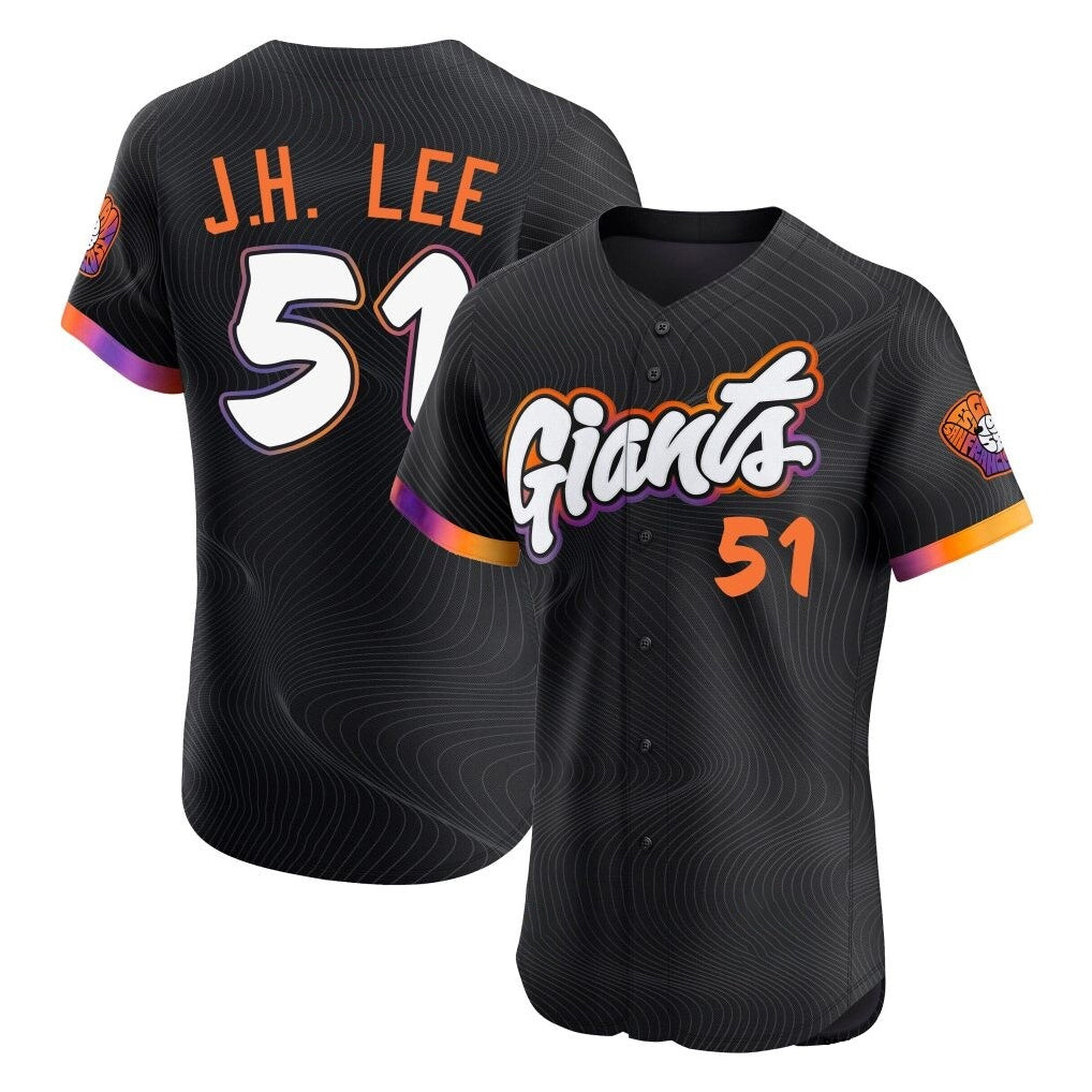 MATTH SF.Giants #51 Jung Hoo Lee Player Black 2025 City Connect Home Limited Elite Stitched Jerseys