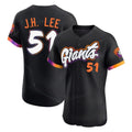 MATTH SF.Giants #51 Jung Hoo Lee Player Black 2025 City Connect Home Limited Elite Stitched Jerseys