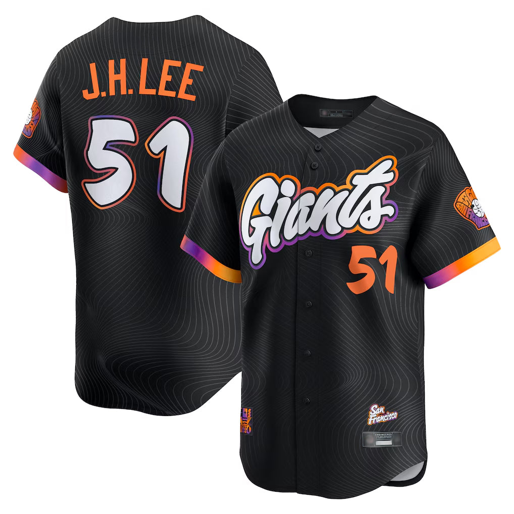MATTH SF.Giants #51 Jung Hoo Lee Player Black 2025 City Connect Home Limited Stitched Jerseys