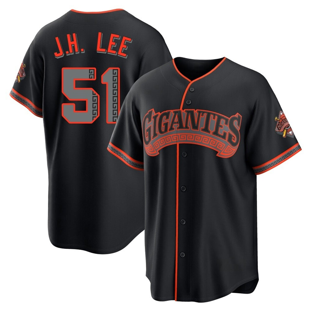 MATTH SF.Giants #51 Jung Hoo Lee Player  Black Alternate Limited Stitched Jerseys