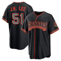 MATTH SF.Giants #51 Jung Hoo Lee Player  Black Alternate Limited Stitched Jerseys