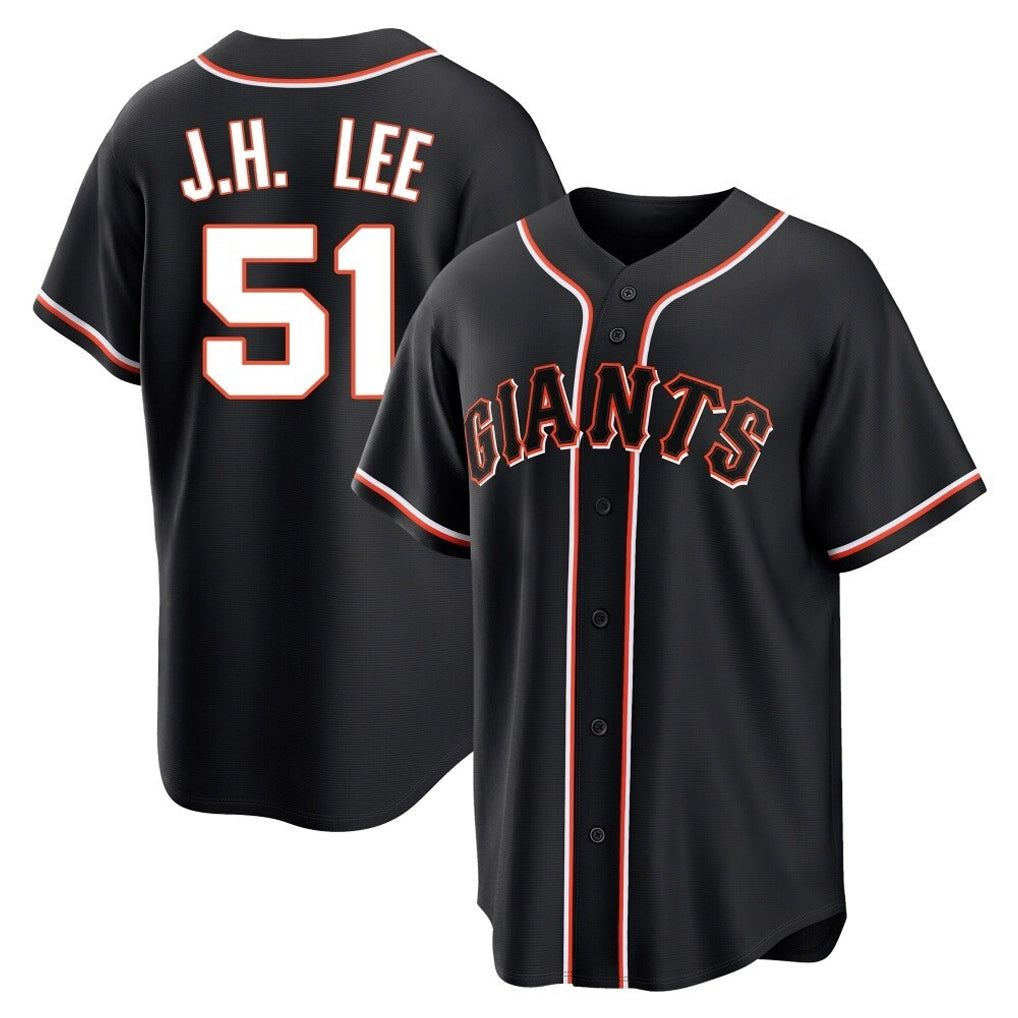 MATTH SF.Giants #51 Jung Hoo Lee Player Black Fashion Out Home Limited Stitched Jerseys