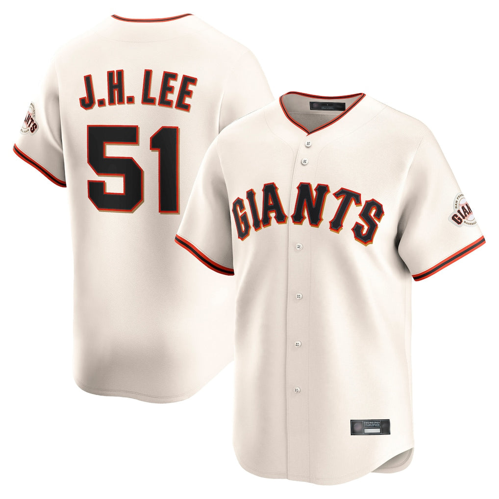 MATTH SF.Giants #51 Jung Hoo Lee Player Cream Home Limited Stitched Jerseys