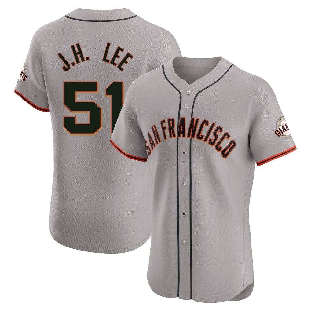 MATTH SF.Giants #51 Jung Hoo Lee Player Gray Home Limited Elite Stitched Jerseys