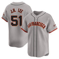 MATTH SF.Giants #51 Jung Hoo Lee Player Gray Home Limited Stitched Jerseys