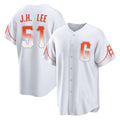 MATTH SF.Giants #51 Jung Hoo Lee Player White City Connect Home Game Stitched Jerseys