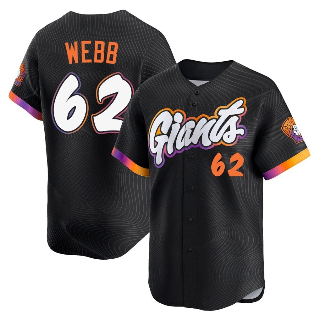 MATTH SF.Giants #62 Logan Webb Player Black City Connect Home Limited Stitched Jerseys