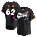 MATTH SF.Giants #62 Logan Webb Player Black City Connect Home Limited Stitched Jerseys