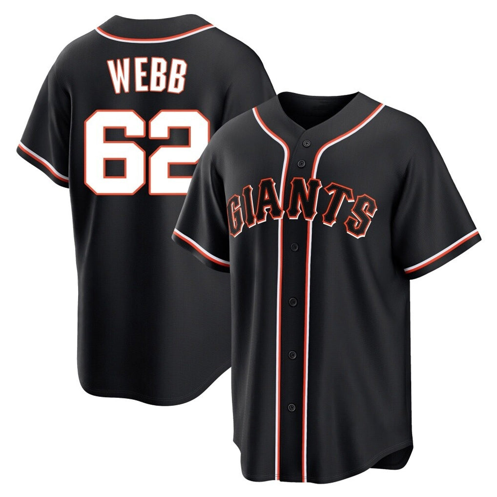 MATTH SF.Giants #62 Logan Webb Player Black Fashion Out Home Limited Stitched Jerseys