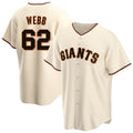 MATTH SF.Giants #62 Logan Webb Player Cream Home Game Stitched Jerseys