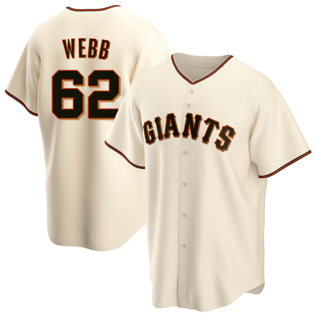 MATTH SF.Giants #62 Logan Webb Player Cream Home Game Stitched Jerseys
