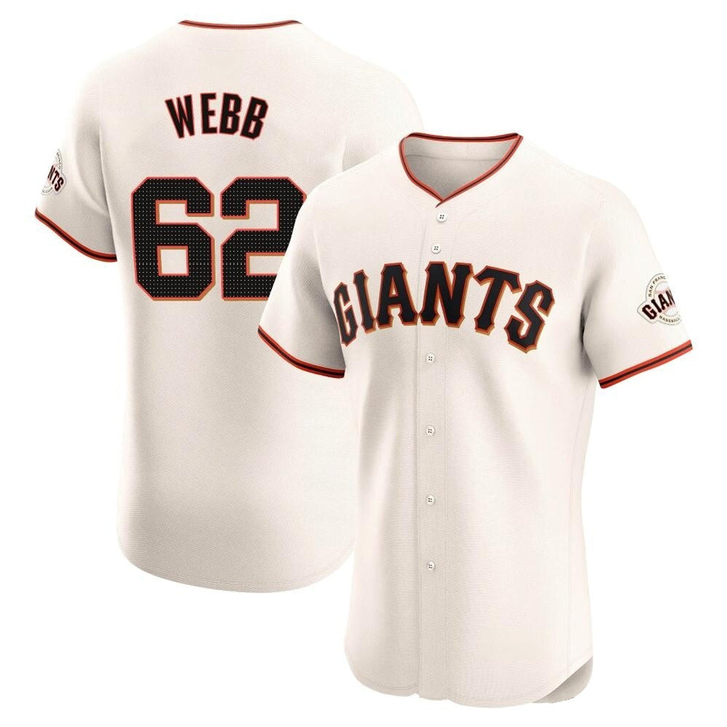 MATTH SF.Giants #62 Logan Webb Player Cream Home Limited Elite Stitched Jerseys