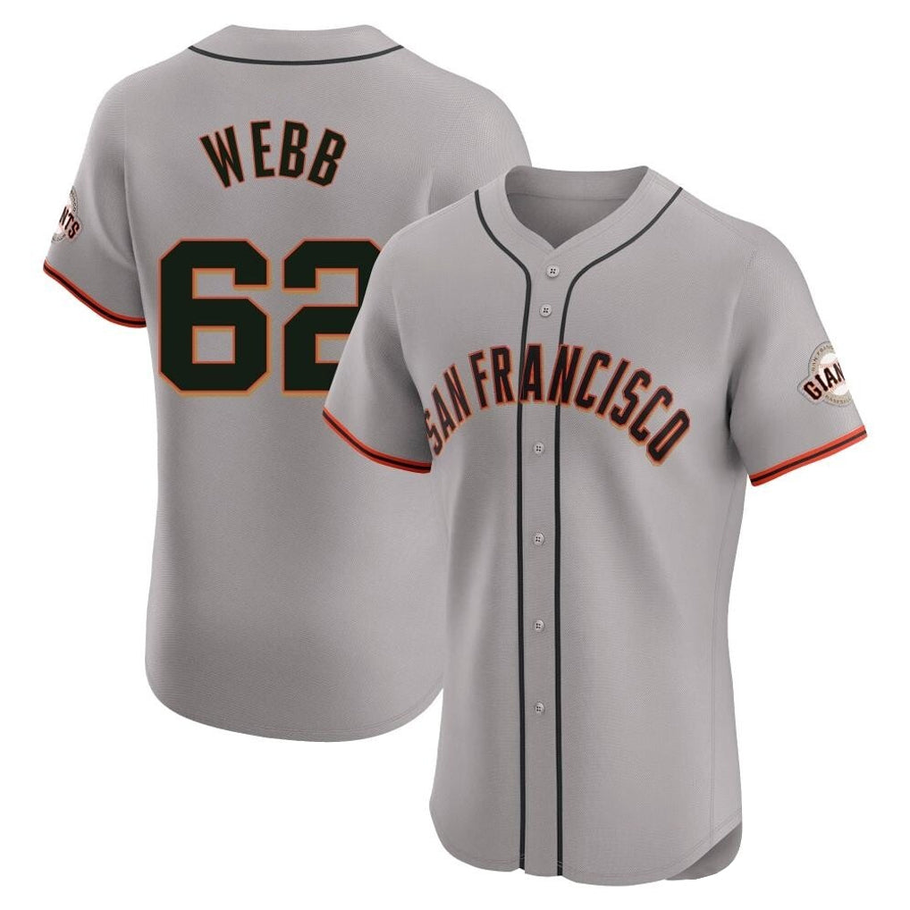 MATTH SF.Giants #62 Logan Webb Player Gray Home Limited Elite Stitched Jerseys