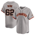 MATTH SF.Giants #62 Logan Webb Player Gray Home Limited Stitched Jerseys