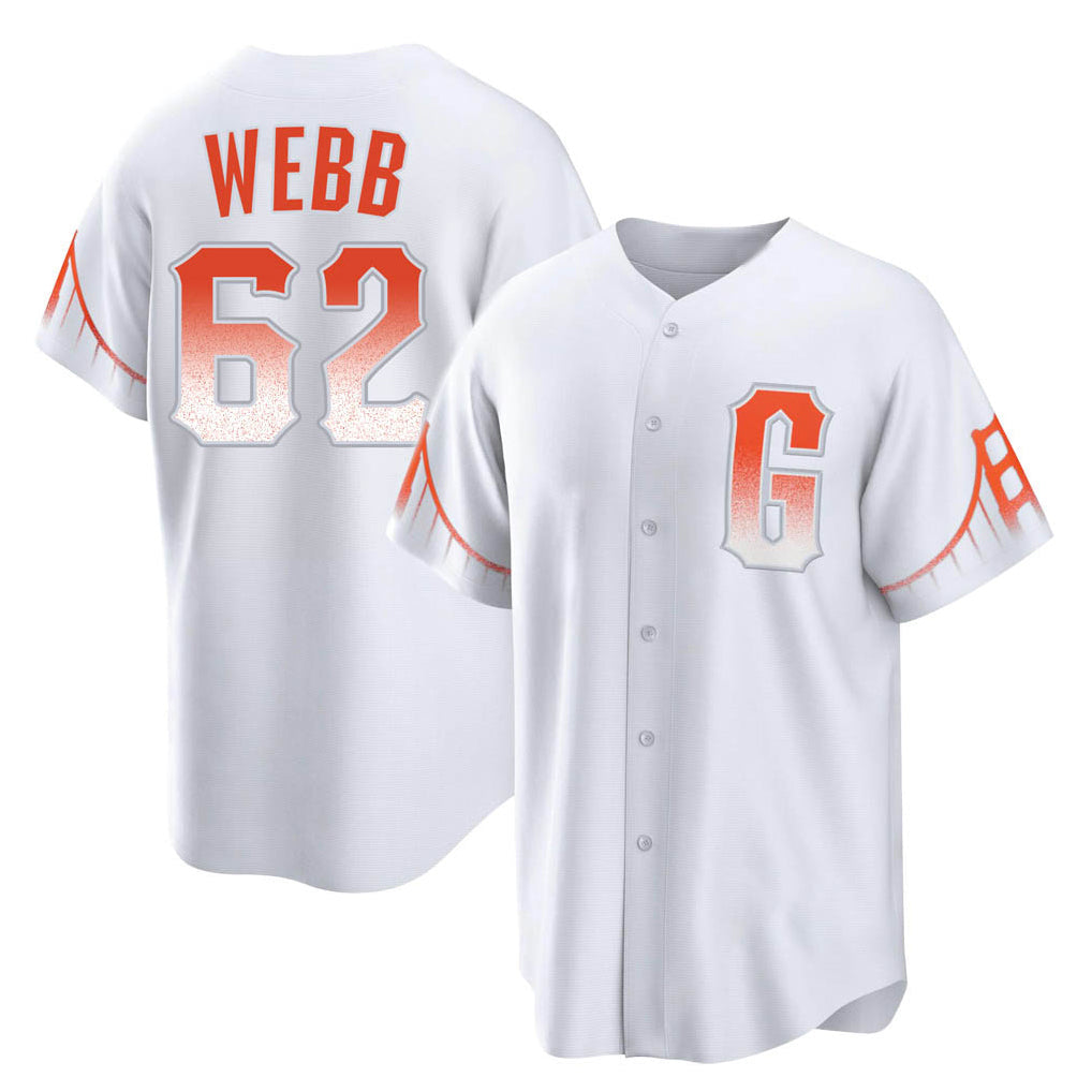 MATTH SF.Giants #62 Logan Webb Player White City Connect Home Game Stitched Jerseys