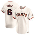 MATTH SF.Giants #6 Daniel Susac Player Cream Home Limited Stitched Jerseys