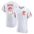 MATTH SF.Giants #6 Daniel Susac Player White City Connect Home Limited Elite Stitched Jerseys