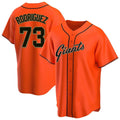 MATTH SF.Giants #73 Randy Rodriguez Player Orange Home Game Stitched Jerseys
