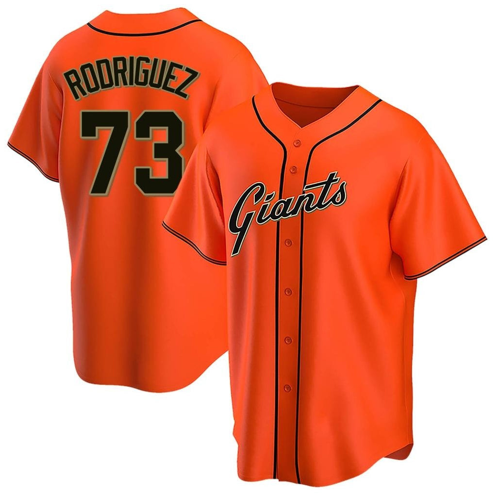 MATTH SF.Giants #73 Randy Rodriguez Player Orange Home Game Stitched Jerseys