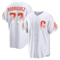 MATTH SF.Giants #73 Randy Rodriguez Player White City Connect Home Game Stitched Jerseys