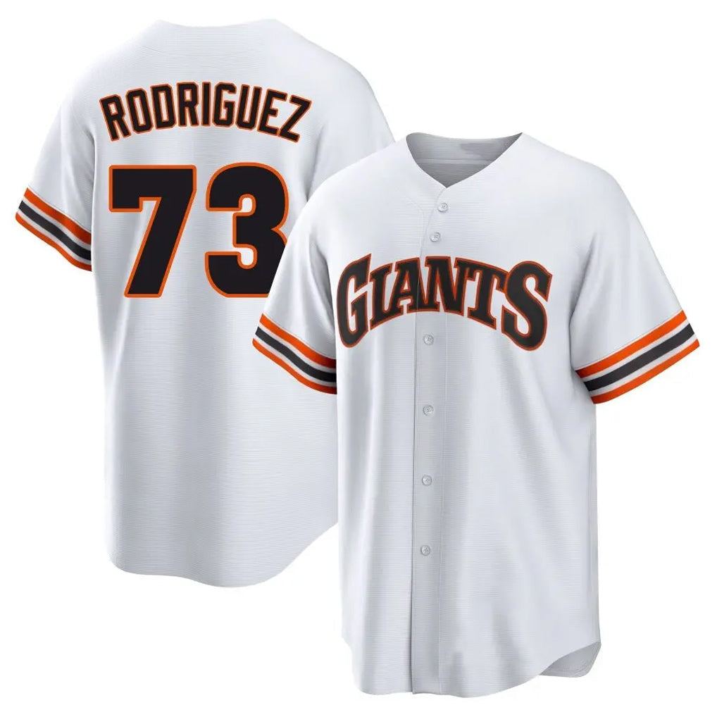 MATTH SF.Giants #73 Randy Rodriguez Player White Home Game Stitched Jerseys