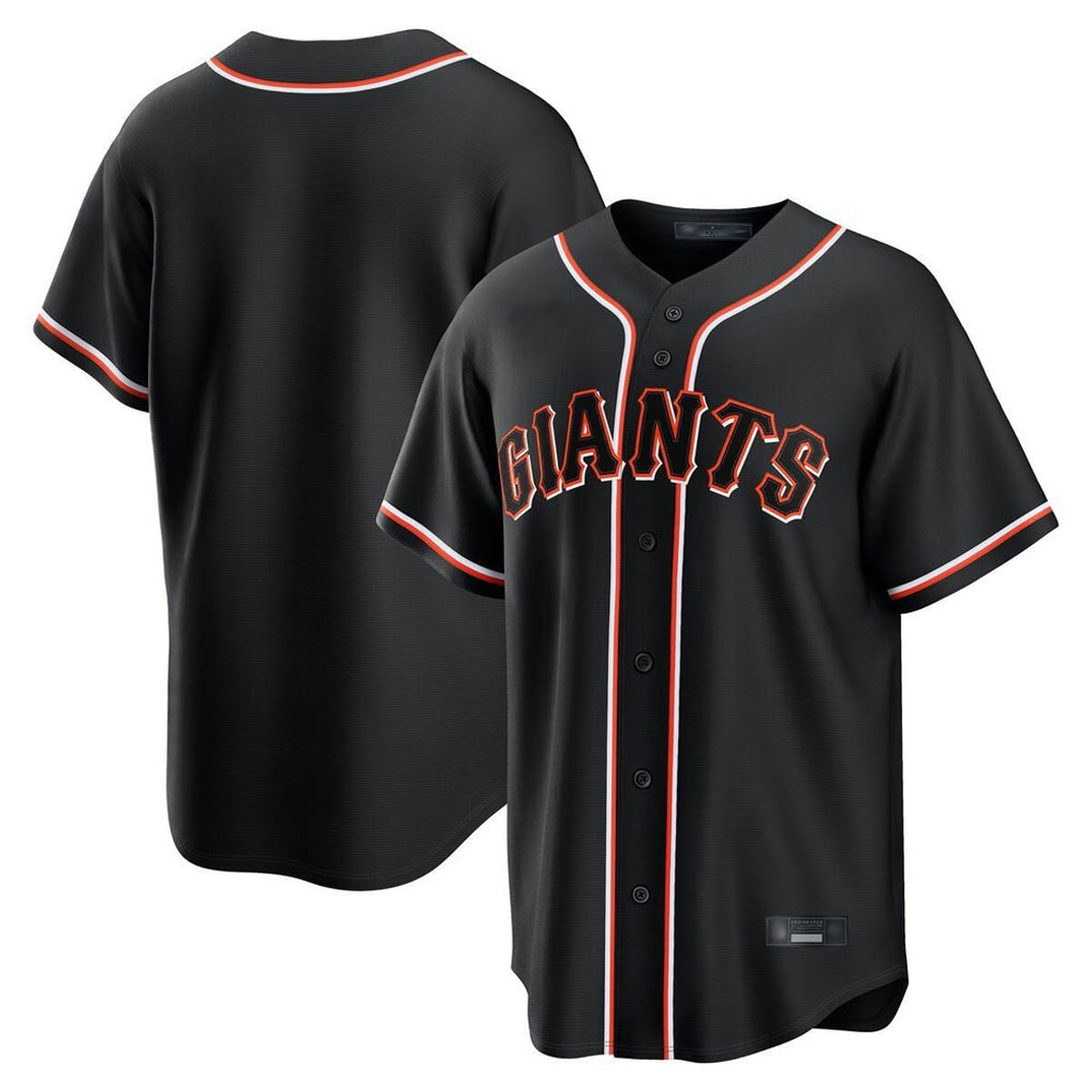 MATTH SF.Giants Blank Player Black Fashion Home Game Stitched Jerseys
