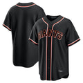 MATTH SF.Giants Blank Player Black Fashion Home Game Stitched Jerseys