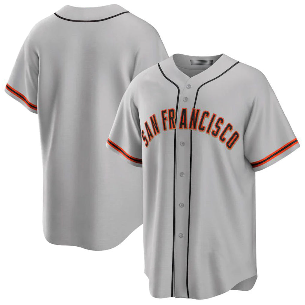 MATTH SF.Giants Blank Player Gray Home Game Stitched Jerseys