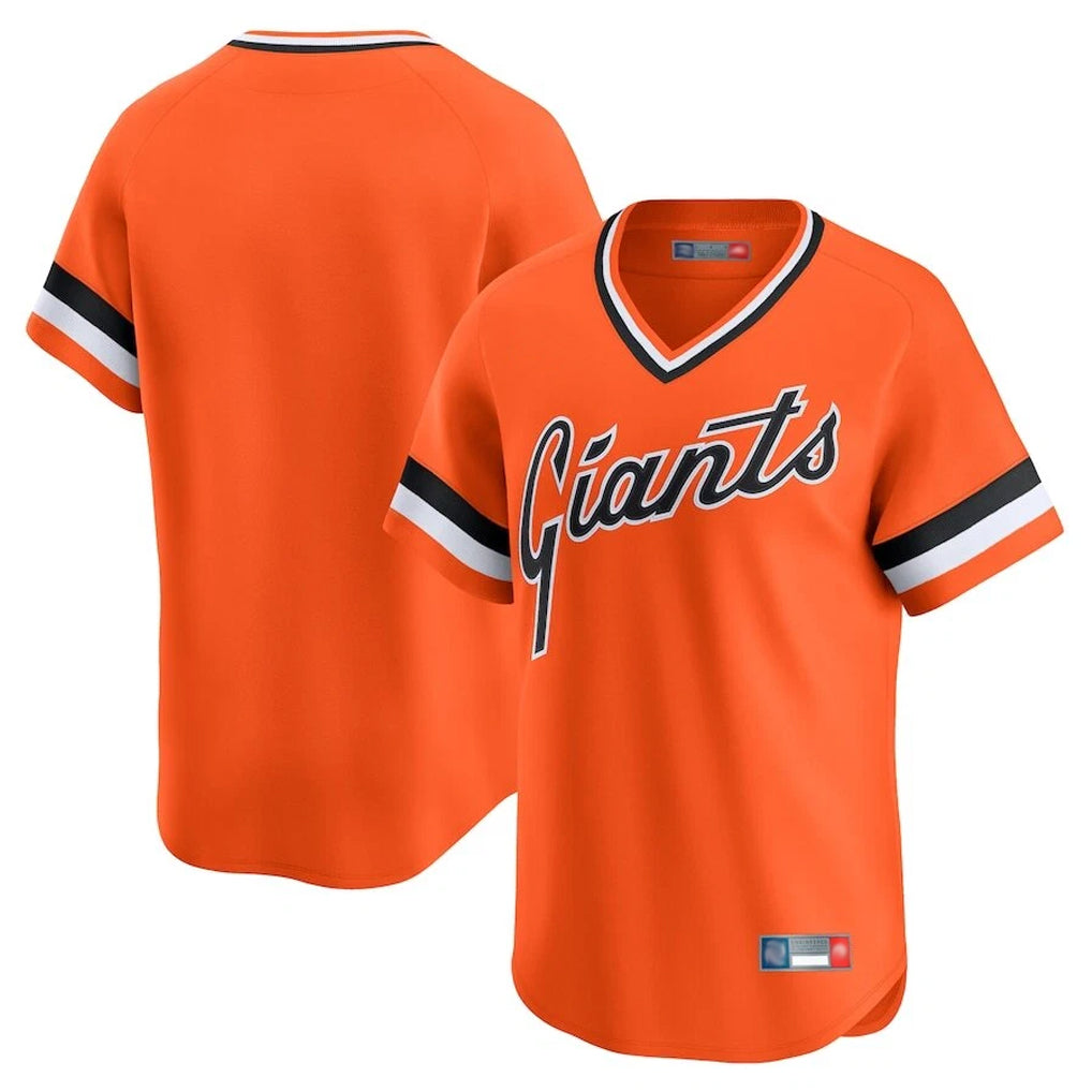 MATTH SF.Giants Blank Player Orange 2025 Cooperstown Collection Limited T-shirt Stitched Jerseys